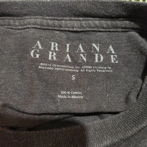 Ariana Grande Womens S 2015 Honeymoon Tour T Shirt Black Crewneck Cotton - Picture 5 of 7